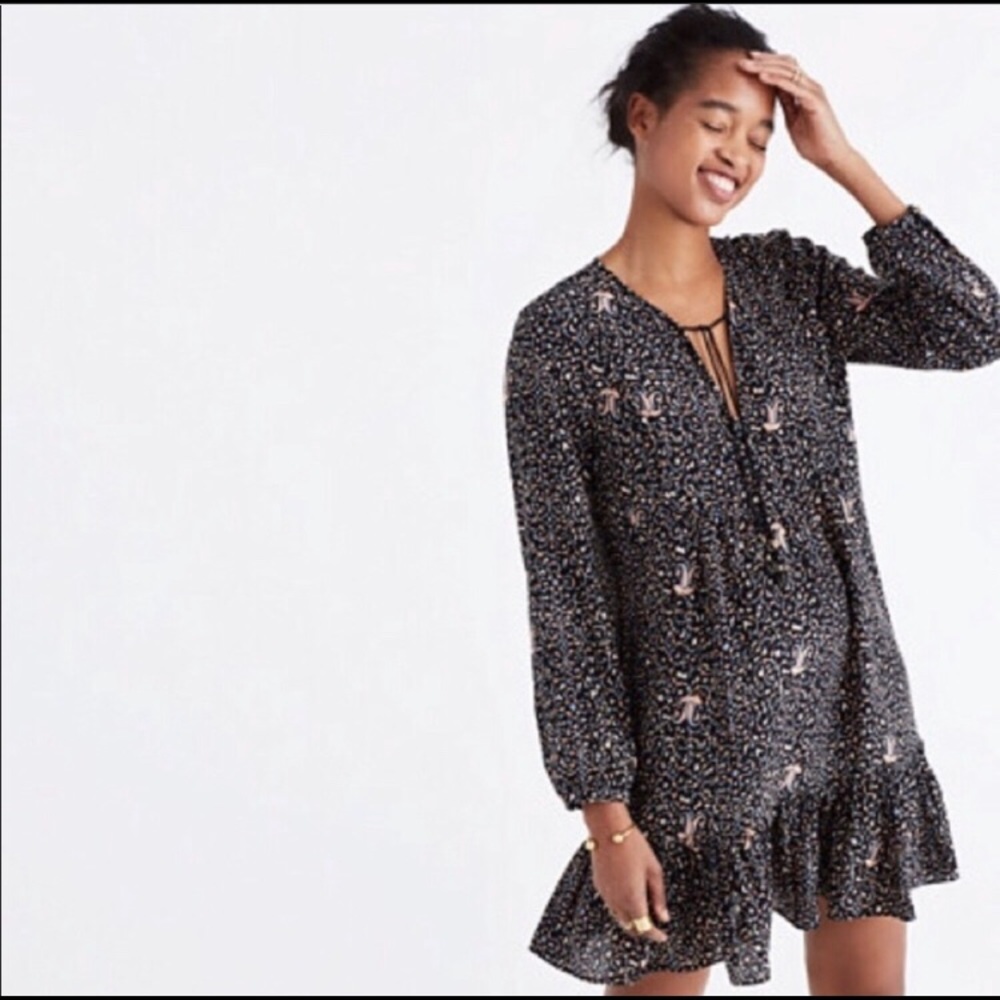 Madewell Silk Fiesta Dress